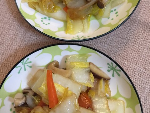 白菜ときのこの炒め煮